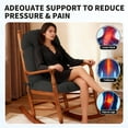 thumbnail image 3 of Waterproof Rocking Chair Cushions Set UV&Fade-Resistant Tufted Pads Non Skid Slip Backed Crushed Velvet Cover Set with Ties for Indoor & Outdoor Black, 3 of 10