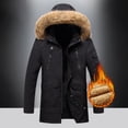 thumbnail image 2 of Fgnfyis Mens Jackets Lightweight Casual Jacket Outdoor Windbreaker Softshell Lined Hooded Sport Coat for Hiking Travel Mens Winter Coats Black XXL, 2 of 3