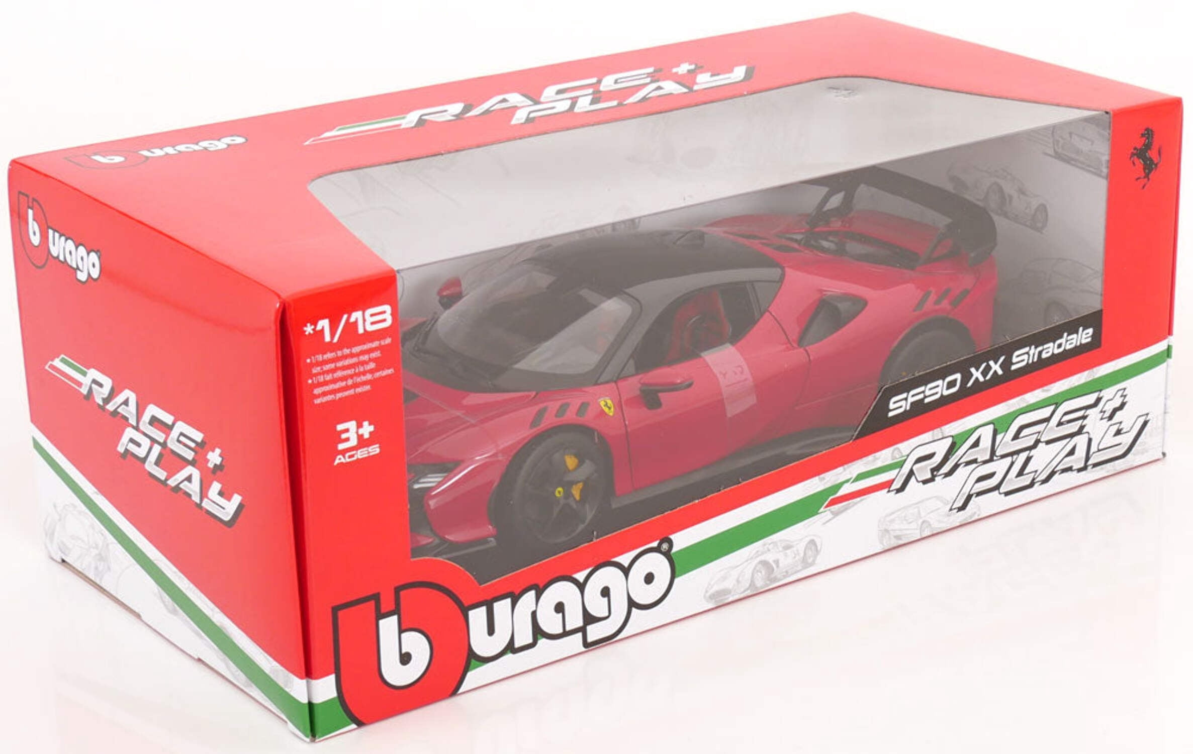 Ferrari SF90 XX Stradale Red with Black Top 