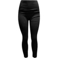thumbnail image 3 of Leggings Termico Mujer, Negro, Cintura Alta, Unitalla, Afelpaddo, Pantalones de Yoga, Estirable, Pilates, Gimnasio, Atletismo Dahirim Store BBP, 3 of 5