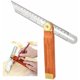 thumbnail image 1 of Bisel Cuadrado Deslizante en Acero Inoxidable y Madera 200mm Falso Escuadra Antidesgaste 0 a 360 Grados Doble Escala Falso Escuadra de Carpintero para Dibujar Diferentes, 1 of 5