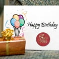 thumbnail image 5 of 6 PCS/Set 0.98" Birthday Wax Seal Stamp Kit Happy Birthday Wax Sealing Stamp Birthday Cake Brass Head Stamp 2 Wooden Handle for Gifts Envelopes Card Without Wax, 5 of 6