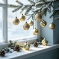thumbnail image 3 of Christmas Ball Ornaments Set, Shatterproof Baubles for Tree Decor, Assorted Hanging Decorations for Holiday Parties, 3 of 6