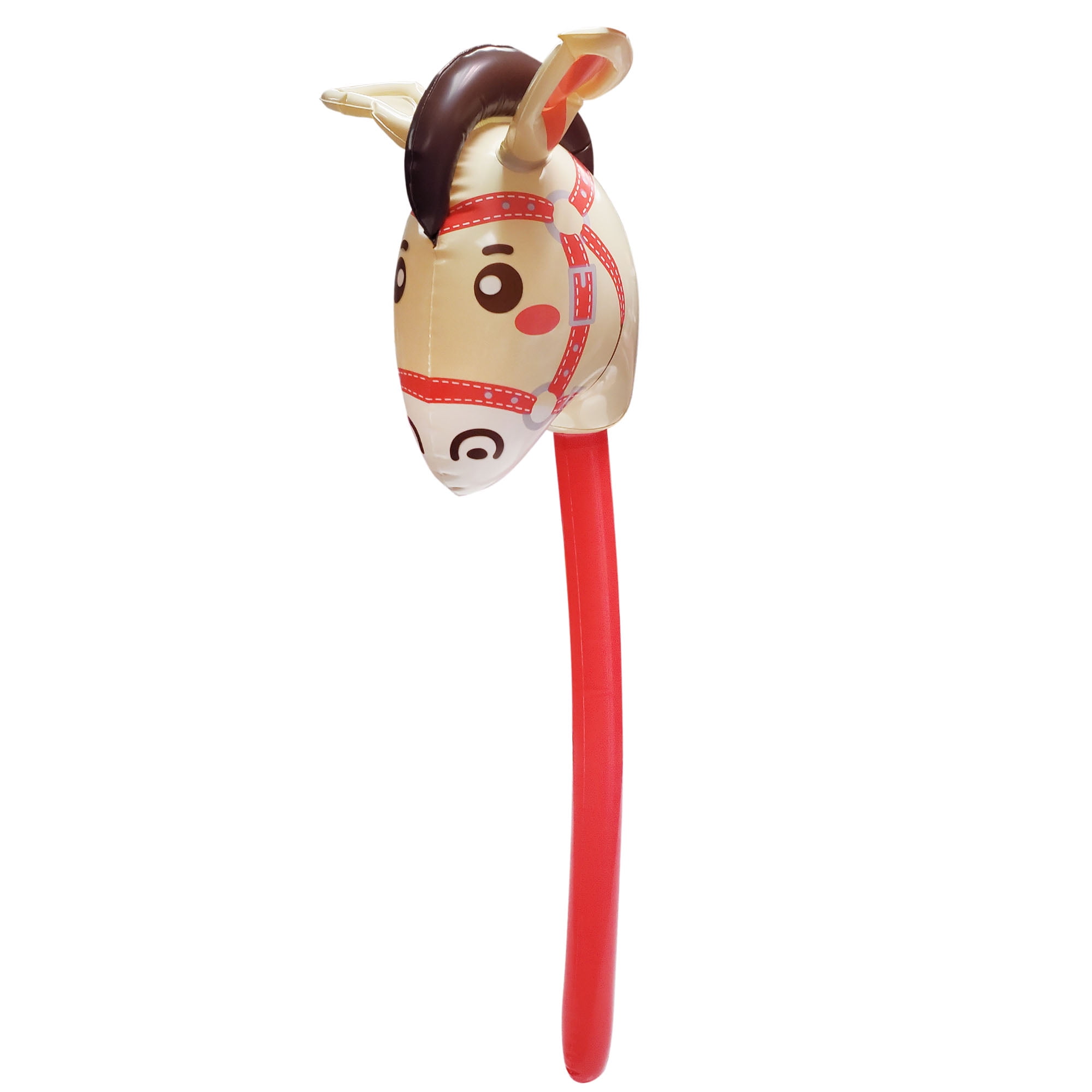 (2 pack) Way to Celebrate! 1ct Party Favors Plastic Inflatable Stick Horse, 37inch