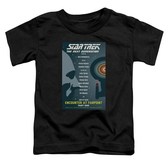 Star Trek - Tng Season 1 Episode 1 - Toddler Short Sleeve Shirt - 3T