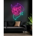 thumbnail image 2 of Handmadetneonsign Cowboy Pig Neon Sign, Cowboy Pig Led Signs, Cowboy Pig Wall Led light, Cowboy Pig, 2 of 5