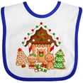 thumbnail image 3 of Inktastic Gingerbread House Christmas Boys or Girls Baby Bib, 3 of 4