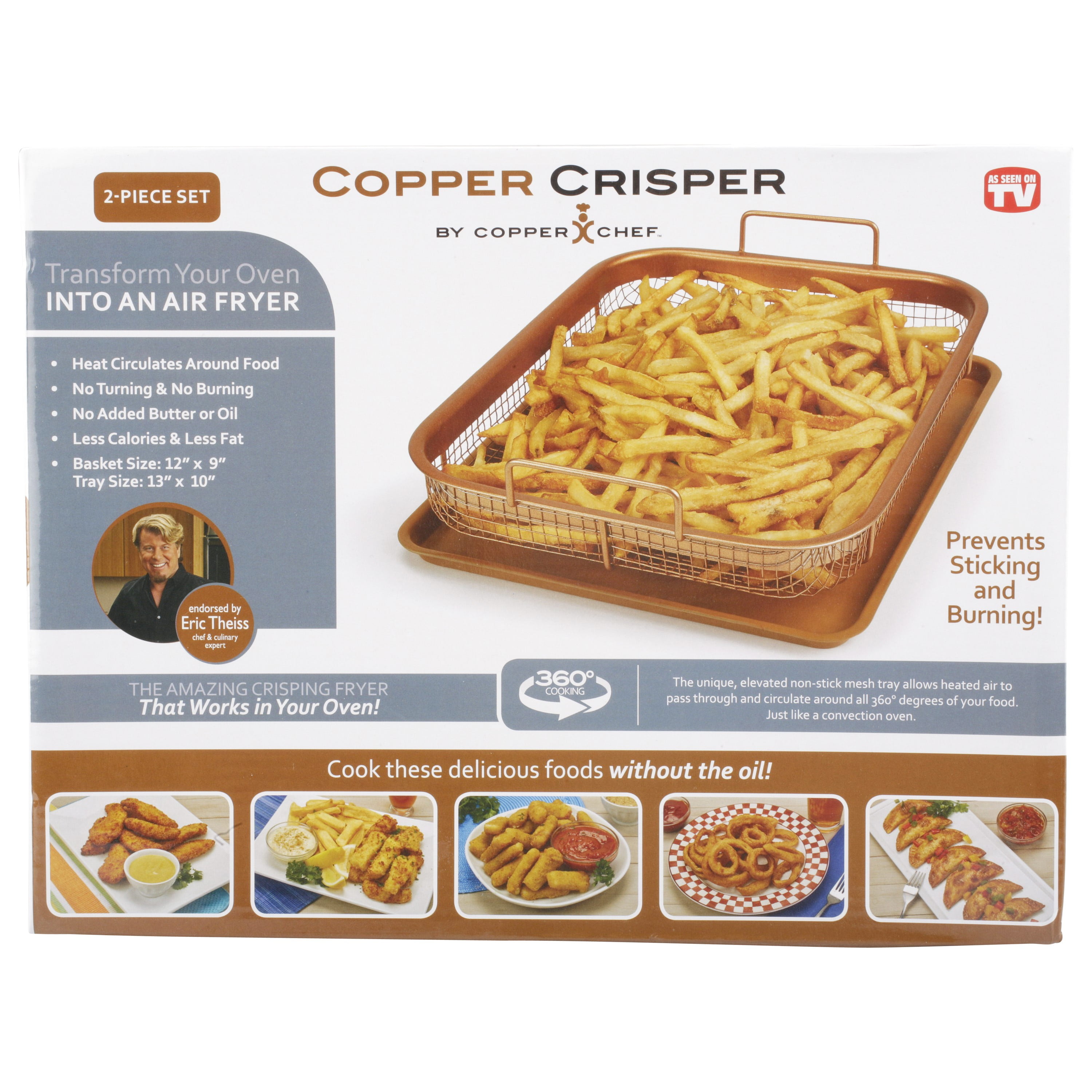 copper chef crisper instructions