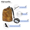 thumbnail image 5 of Balery Vintage Map Vintage Canvas Backpack for Men and Women - Large Capacity, Durable Travel Laptop Bag for School, Work, Hiking, and Outdoor Activities, 5 of 7