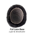 thumbnail image 3 of Afro Kinky Curly Toupee for Black Men 8"x10"  Full Lace Base Double Knots Men Capillary Prosthesis, 3 of 6