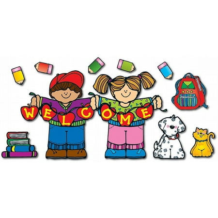 Carson Dellosa D.J. Inkers Apple Kids Welcome Bulletin Board Set (610033)