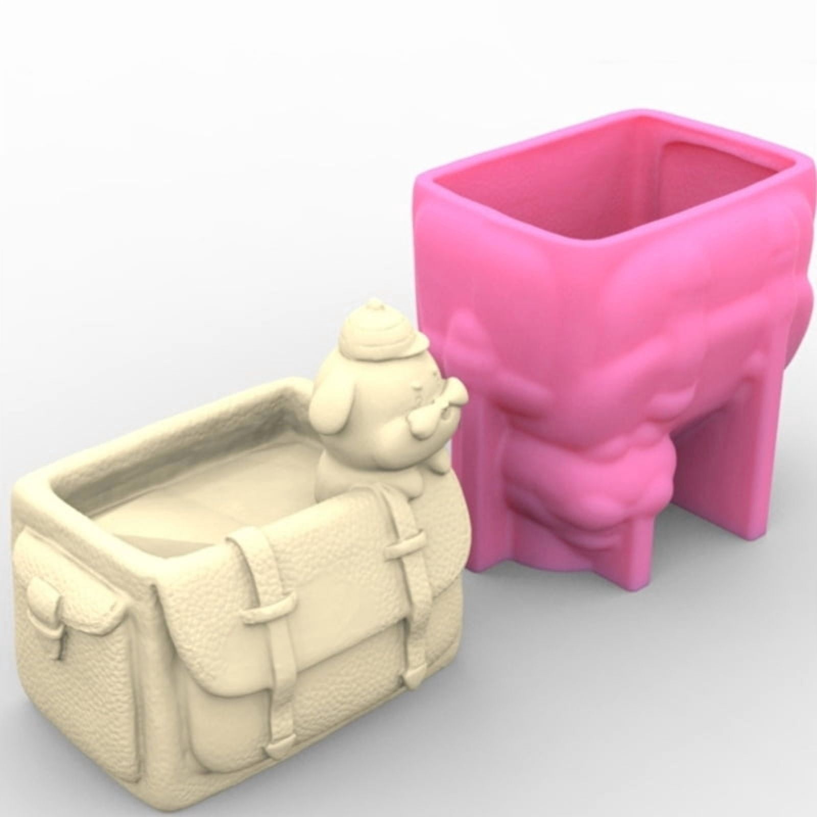 Succulent Plant Pots Silicone Mold Jewelry Storage Boxes Resin Mold DIY Concrete Flower Pot Pen Holder Mold Home Decor