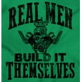 thumbnail image 2 of Real Men Build Auto Mechanic Life Men's Big & Tall Graphic Hoodie Brisco Brands 2X, 2 of 5
