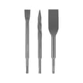thumbnail image 4 of 3Pcs Electric Hammer Chisel Set for Tile Concrete Stone Rotary Hammer Drill, 4 of 9