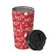 thumbnail image 2 of Daiia Christmas Hohoho Printed Stainless Steel Tumbler with Lid and Straw, Double Wall Vacuum Insulated Coffee Tumbler Travel Coffee Mug with Leak Proof Lid, 2 of 8