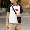 thumbnail image 5 of Sentuca Boys Graphic Tees, Valentines Day Short Sleeve Shirts, Soft Casual Everyday T Shirts Size 3 Years, 5 of 8