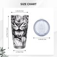 thumbnail image 4 of Bingfone Tiger Butterfly Floral Art for 20 Oz Stainless Steel Travel Mug Double Wall Water Coffee Cup for Home,Office, Outdoor Works Great for Ice Drinks and Hot Beverage-Without Straw, 4 of 8