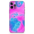 thumbnail image 2 of DesignSkinz Abstract Iridescent Vivid Pink Swirl Full-Body Skin Decal Wrap Cover for iPhone SE, 2 of 9
