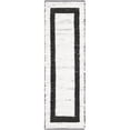 thumbnail image 1 of Unique Loom 3153972 2 ft. 2 in. x 6 ft. Chindi Jute Runner Rug, White, 1 of 1
