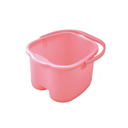 Foot Detox Massage Spa Bucket, PinkTall roomy foot bucket to soak your feet and ankles By