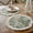 4pcs Green, variant on Round Burlap Placemats Set of 4 Jute Rustic Place Mats for Dining Party Tables Heat Resistant Natural Farmhouse Table Mats Decor