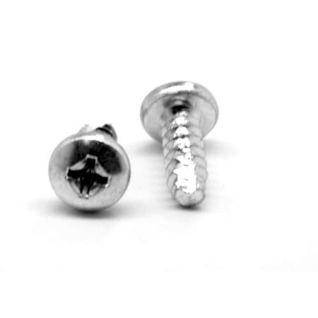 

#10-32 x 1/2 (FT) Fine Thread Thread Cutting Screw Phillips Pan Head Type 23 Low Carbon Steel Zinc Plated Pk 250