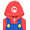 Mario Red, variant on Minions Boys Exclusive Hooded Pajama Blanket Sleeper, Sizes 4-12