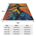 thumbnail image 3 of Sikiie Abstract Funny Duck Ultra-Soft Micro flannel Blanket Luxury All Seasons Warm Blanket for Bedding Sofa and Travel (4 sizes)-60"x50", 3 of 7