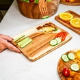 thumbnail image 2 of Rectangle Acacia Wood Plate - Jumbo 4-Pack, 2 of 5
