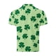 thumbnail image 4 of Blusa y camisa de manga corta con cuello vuelto para hombre, informal, de manga larga, con botones estampados, de poliéster, 4 of 5