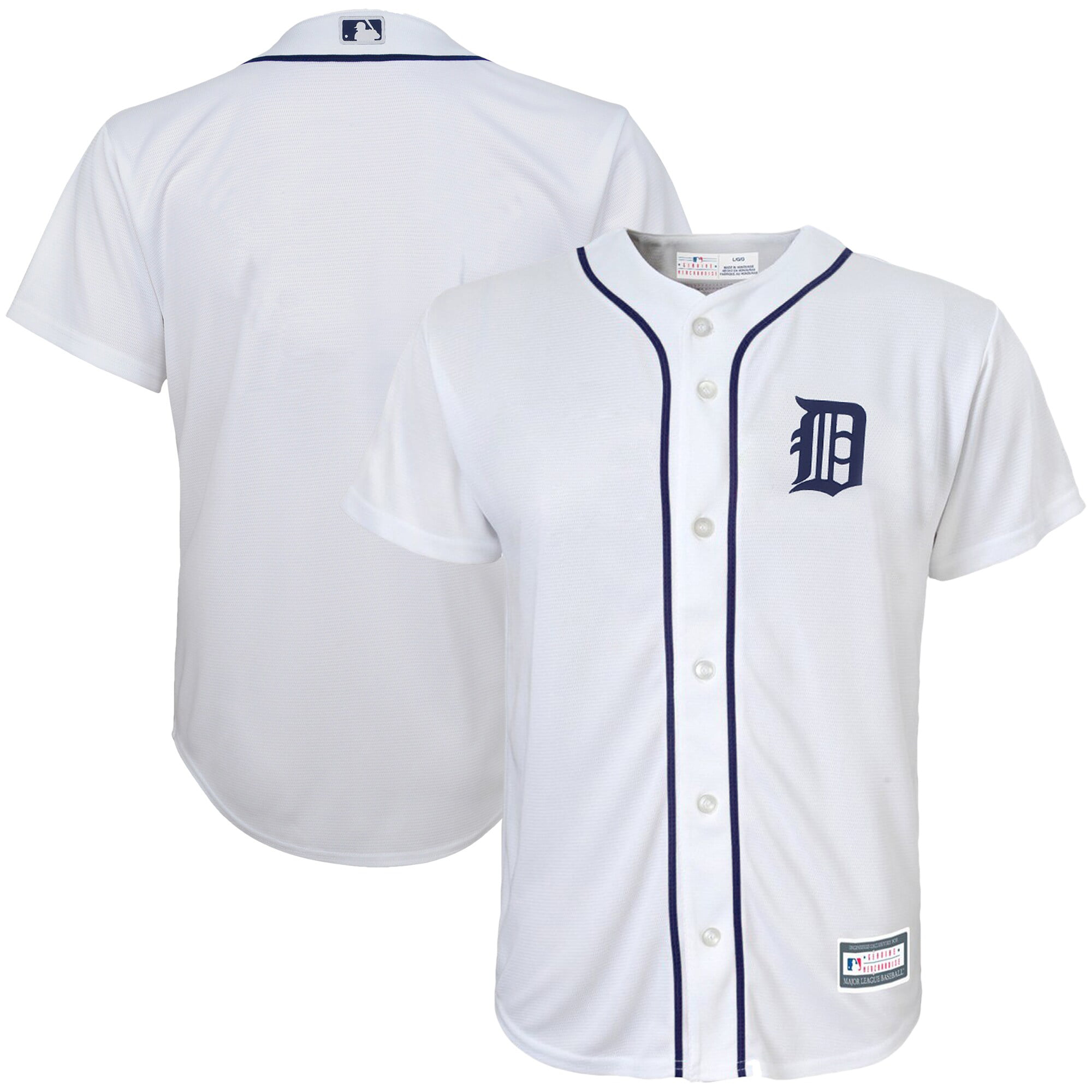 حبوب الحمل Detroit Tigers Youth Replica Blank Team Jersey - White - Walmart.com حبوب الحمل