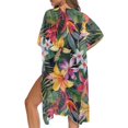 thumbnail image 5 of HELLHERO Quick Dry Bathing Suit Cover Up for Beach High Quality Fabrics Casual Women's Kimono Cardigan Cover Up Tropical Jungle Style, 5 of 6