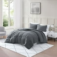 thumbnail image 6 of Casa Platino Pre-Washed Twin Comforter Set- Cozy Twin Comforter Set - Ultra Soft & Breathable 100% Hydro-Brushed Comforter Set Twin - Super Soft & Cozy Bedding Comforter Twin Size Set- Charocal, 6 of 9