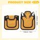 thumbnail image 3 of Uxcell 2-Pack Silla de Pollo para Gallinas, Protector de Espalda de Lona de 9.8 Pulgadas con Correa Ajustable para Gallinas [Amarillo], 3 of 7