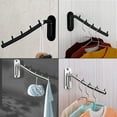 Folding Wall Mounted Clothes Hanger Rack Wall Clothes Hanger Stainless