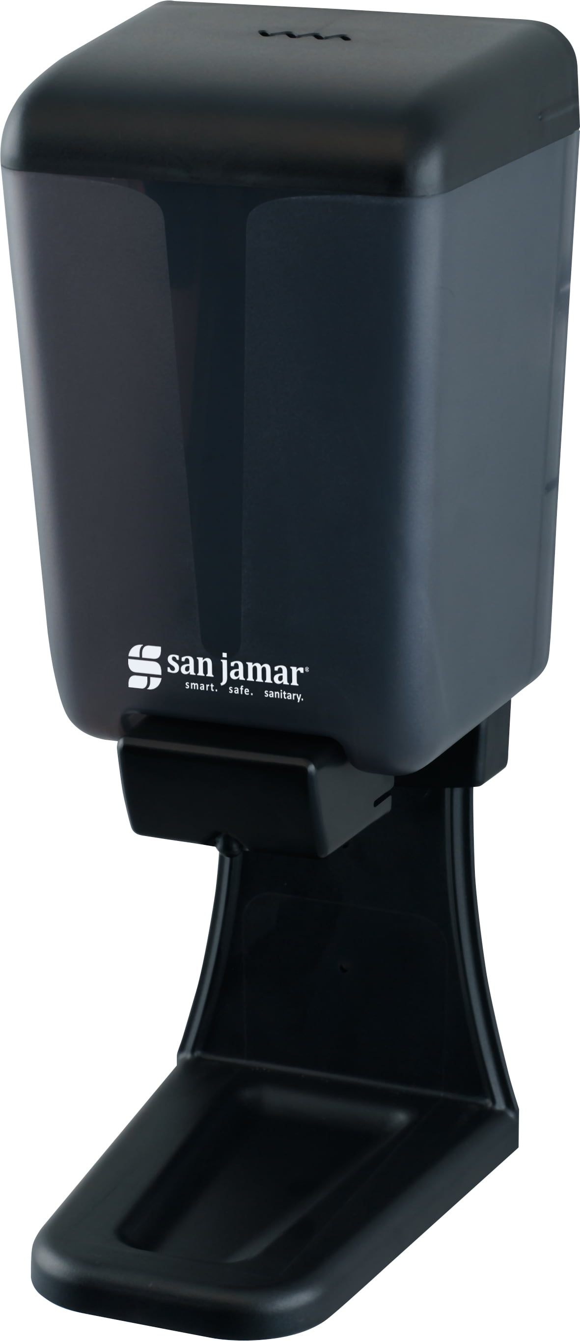 San Jamar Classic Manual Liquid Soap or Lotion Dispenser, 46 oz, Black Pearl