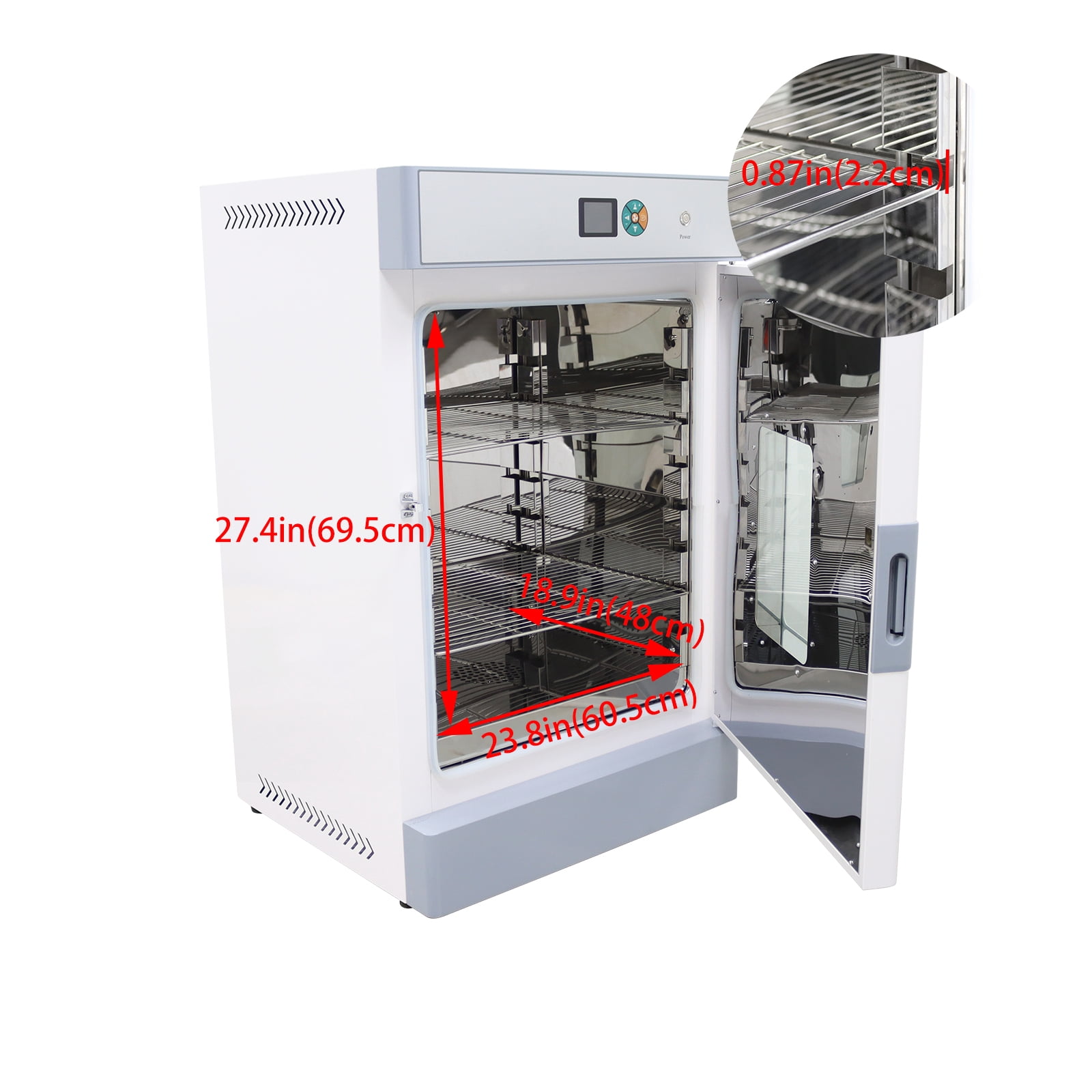 Digital Forced Air Convection Drying Oven Electric Heating Blast Drying Oven 220V 210L Inner Chamber