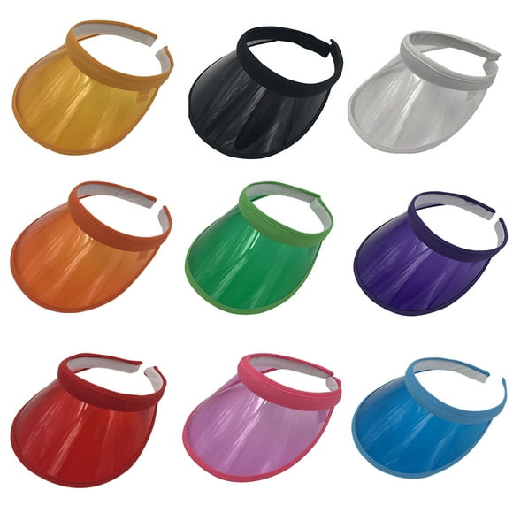 Koszal Été PVC Chapeau Pare-Soleil Topless Voyage Sportif en Plein Air Anti-UV Respirant Casquette