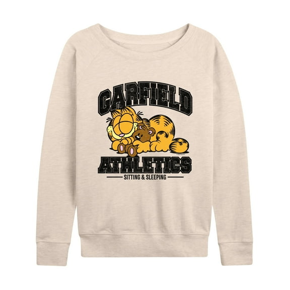 Garfield - Sleeping Athletics - Women's Lightweight French Terry Long Sleeve Shirt