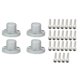 thumbnail image 2 of Tapacubos de metal 1.9 2.2 para 1/10 RC Crawler SCX10 II CC01 RC Car Parts, Set, con plata mate, 2 of 9