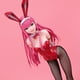 thumbnail image 3 of DaRLiNG in the FRaNXX 02 1/4 Figura de acción de conejito rojo con traje de pelo rosa elegante personaje de manga japonés estatua de anime 43cm, 3 of 8