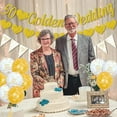 thumbnail image 2 of 50th Wedding Anniversary Decorations for Party, Golden Wedding Anniversary Decorations, Glitter Banners, Bunting Flag and Balloons for Party Supplies, 2 of 6