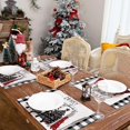 thumbnail image 2 of Merry Christmas Placemats 12x18 Inches Set of 4, Xmas Tree Seasonal Farmhouse Burlap Buffalo Plaid Indoor Kitchen Dining Table Decorations for Home Party AP193-18, 2 of 6