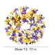 thumbnail image 4 of Corona de festival con variedad de estilos de flores, decoración de puertas, simulación de primavera y verano, decoración de puertas para fiestas, simulación de flores., 4 of 7