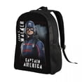 thumbnail image 2 of Custom Captain America Hero Laptop Backpack Men Women Basic Bookbag for College School Student Bags, 2 of 5