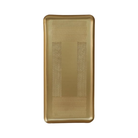 De Kulture Works Long Hand Etched Decorative Serving Tray Centerpiece, 13.0x6.0 (LW) inches