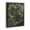 thumbnail image 3 of Stupell Industries Watching And Waiting Owl Black Framed Floater Canvas Wall Art design by Collin Bogle, 31 x 25, 3 of 9