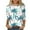 Green-Shirts, variant on Jsaierl 3/4 Length Sleeve Tops for Women Summer Round Neck Shirts Dressy Print Ladies Blouses Flowy Dressy T-shirts Top S-5XL