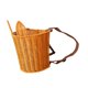 thumbnail image 3 of Mochila infantil de ratán con forma de cesta y orejas de conejo, organizador de almacenamiento tejido a mano, cesta colgante para niños, mochila liger, 3 of 9