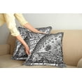 thumbnail image 2 of Ambesonne Vintage Throw Pillow Cover 2 Pack, Moon Sun Planets Image, 24", Charcoal Grey, 2 of 7